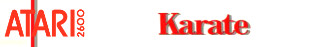 Karate logo for Atari 2600